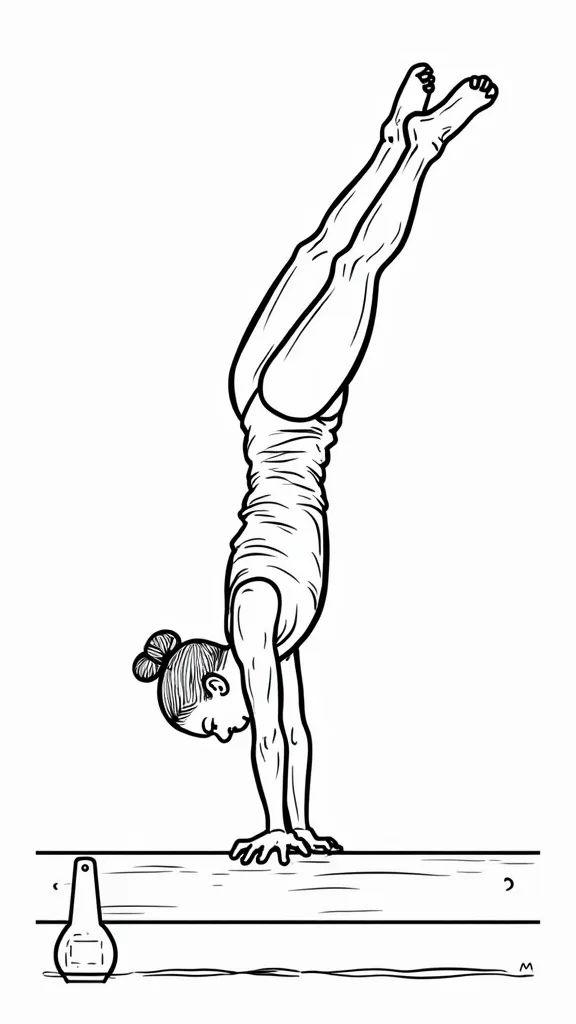 gymnastics coloring pages free